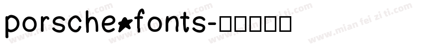 porsche fonts字体转换